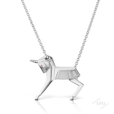 Argyle Mini Magix Unicorn Necklace